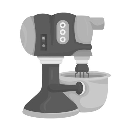 Vector illustration of machine and mixer icon. Collection of machine and kitchen stock vector illustration.のイラスト素材