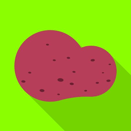 Vector illustration of potato and sweet icon. Set of potato and soil stock symbol for web.のイラスト素材