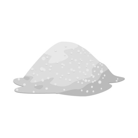 Isolated object of sugar and cane. Set of sugar and heap vector icon for stock.のイラスト素材