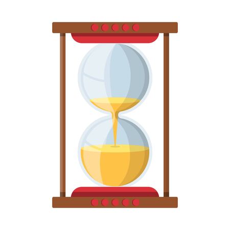 Isolated object of sandglass and timer icon. Web element of sandglass and trustworthy vector icon for stock.のイラスト素材