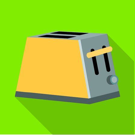 Vector design of toaster and instrument icon. Graphic of toaster and electrical vector icon for stock.のイラスト素材