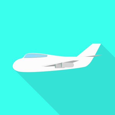 Vector illustration of aeroplane and air sign. Collection of aeroplane and comfort stock symbol for web.のイラスト素材