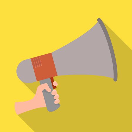 Vector illustration of megaphone and speaker symbol. Graphic of megaphone and loudspeaker vector icon for stock.のイラスト素材