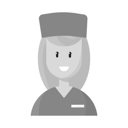 Vector illustration of doctor and paramedic icon. Set of doctor and woman stock vector illustration.のイラスト素材