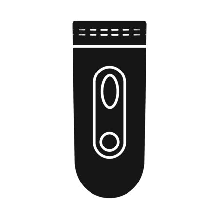 Isolated object of razor and care icon. Collection of razor and leg stock symbol for web.のイラスト素材