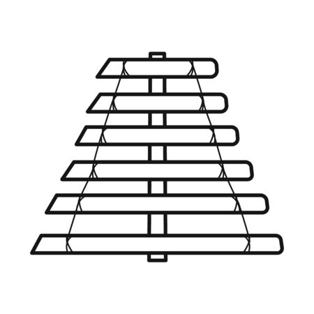 Vector illustration of musical and vietnam symbol. Collection of musical and instrument stock vector illustration.のイラスト素材