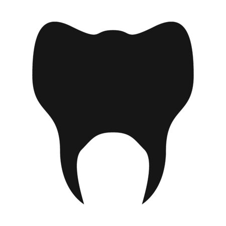Isolated object of tooth and healthy sign. Web element of tooth and enamel vector icon for stock.のイラスト素材