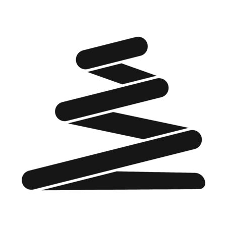 Vector design of coil and detail sign. Graphic of coil and spiral vector icon for stock.のイラスト素材