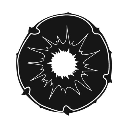 Vector design of slice and ananas . Web element of slice and vitamin stock symbol for web.のイラスト素材