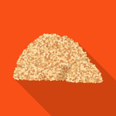 Vector illustration of heap and sugar icon. Graphic of heap and cane stock vector illustration.のイラスト素材
