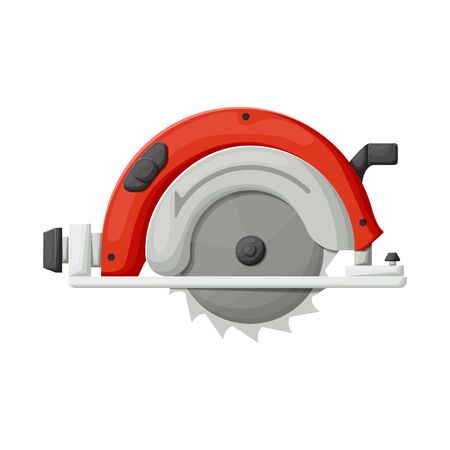 Isolated object of saw and cutter . Graphic of saw and blade stock symbol for web.のイラスト素材