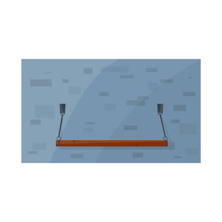 Vector design of plank-bed and bed sign. Graphic of plank-bed and bunk stock symbol for web.のイラスト素材