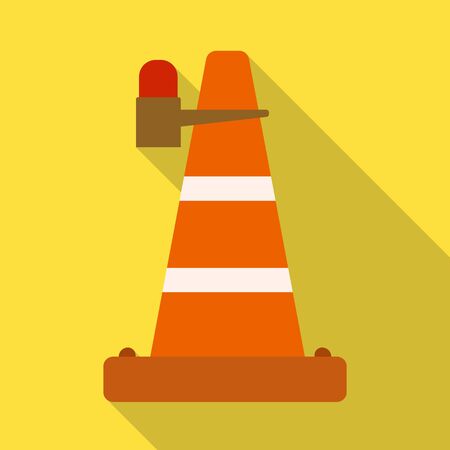 Isolated object of cone and road sign. Web element of cone and signal stock symbol for web.のイラスト素材