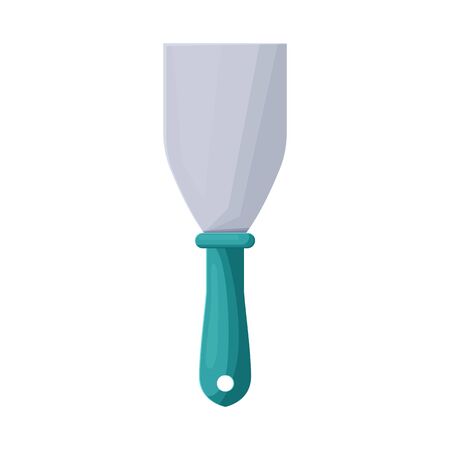 Isolated object of spatula and scraper logo. Graphic of spatula and trowel stock vector illustration.のイラスト素材