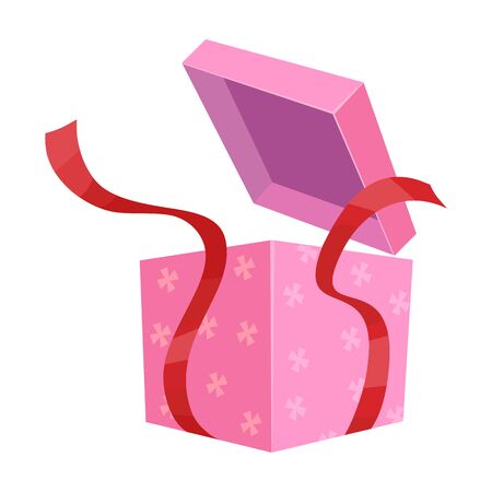 Gift box vector icon.Cartoon vector icon isolated on white background gift box.のイラスト素材
