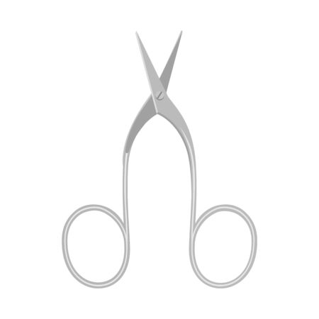 Isolated object of scissors and tool icon. Graphic of scissors and pedicure stock symbol for web.のイラスト素材