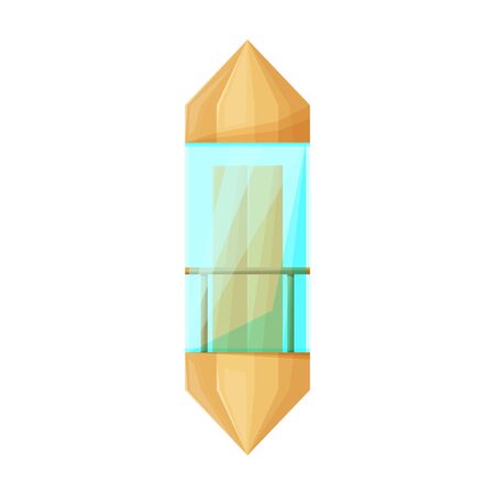 Elevator vector icon.Cartoon vector icon isolated on white background elevator.のイラスト素材
