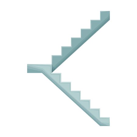 Metal staircase vector icon.Cartoon vector icon isolated on white background metal staircase.のイラスト素材