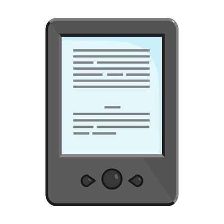 Ebook vector icon.Cartoon vector icon isolated on white background ebook .のイラスト素材