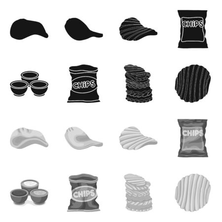 Vector illustration of farm and fast symbol. Set of farm and ingredient vector icon for stock.のイラスト素材