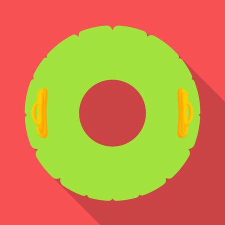Isolated object of lifebuoy and lifebelt symbol. Graphic of lifebuoy and equipment vector icon for stock.のイラスト素材