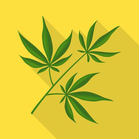 Vector design of marijuana and leaf symbol. Web element of marijuana and vegetation vector icon for stock.のイラスト素材