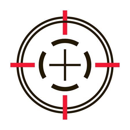 Eye target vector icon.Black vector icon isolated on white background eye target.のイラスト素材