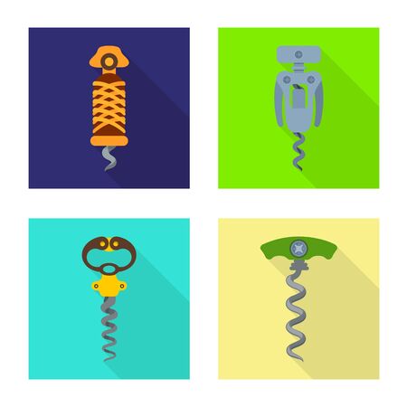 Vector illustration of equipment and bar icon. Set of equipment and winery vector icon for stock.のイラスト素材