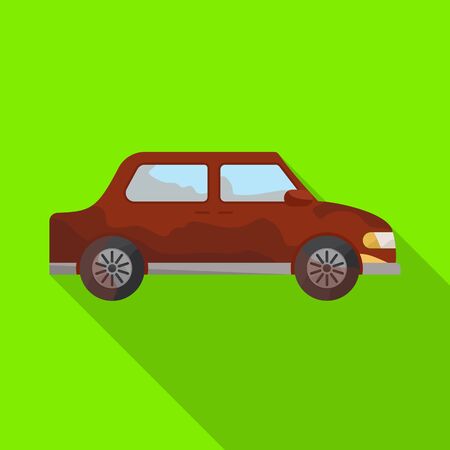 Vector design of car and vehicle sign. Collection of car and clean stock symbol for web.のイラスト素材