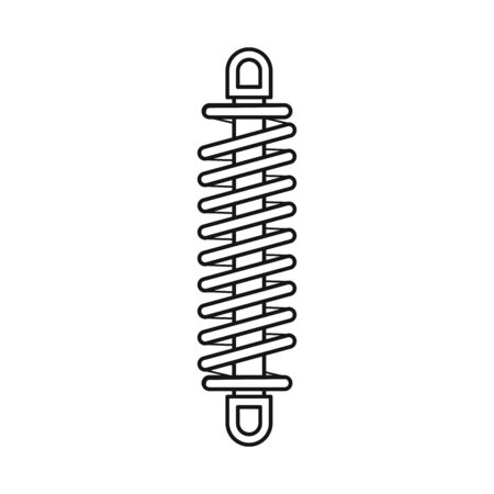 Vector design of coil and detail symbol. Graphic of coil and metal stock symbol for web.のイラスト素材