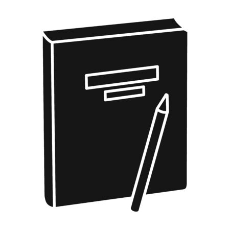 Book vector icon.Black vector icon isolated on white background book .のイラスト素材