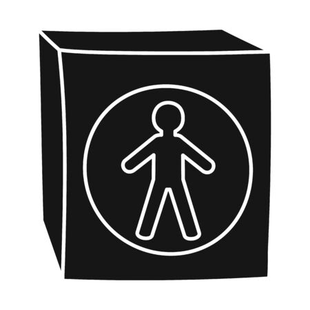 Isolated object of stoplight and light symbol. Graphic of stoplight and signal stock vector illustration.のイラスト素材