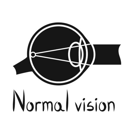 Vector design of eyeball and organ symbol. Graphic of eyeball and eyesight vector icon for stock.のイラスト素材