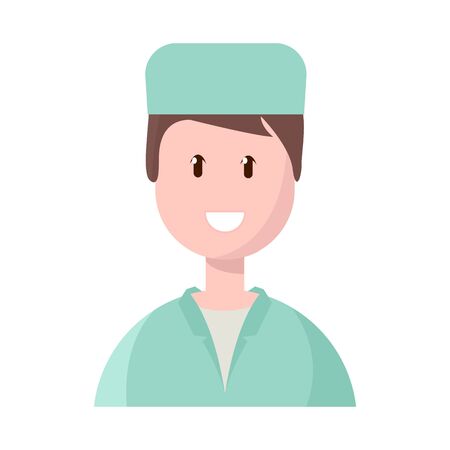 Isolated object of physician and portrait . Set of physician and ambulance stock vector illustration.のイラスト素材