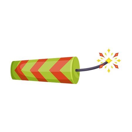 Christmas firework vector icon.Cartoon vector icon isolated on white background christmas firework.のイラスト素材