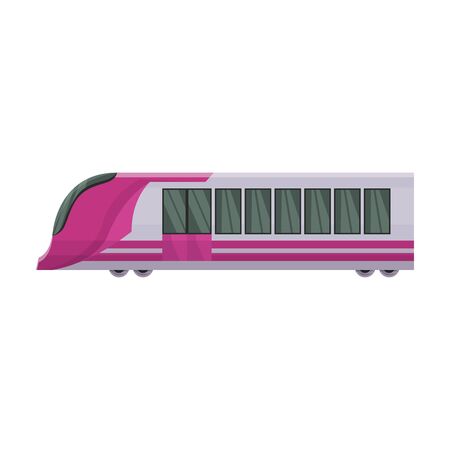 Subway train vector icon.Cartoon vector icon isolated on white background subway train.のイラスト素材