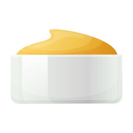 Honey vector icon.Realistic vector icon isolated on white background honey.のイラスト素材