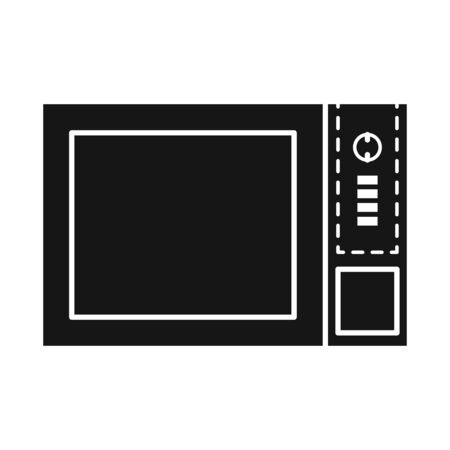 Isolated object of oven and convection symbol. Web element of oven and microwave vector icon for stock.のイラスト素材