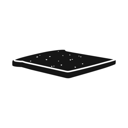 Isolated object of bread and toast symbol. Graphic of bread and slice vector icon for stock.のイラスト素材