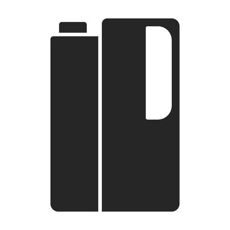 Detergent vector icon.Black vector logo isolated on white background detergent.のイラスト素材