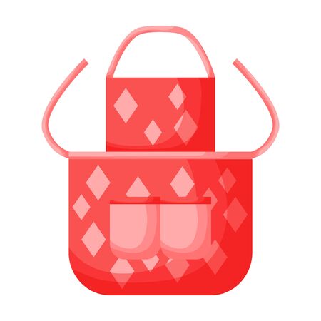 Kitchen apron vector icon.Cartoon vector icon isolated on white background kitchen apron.のイラスト素材