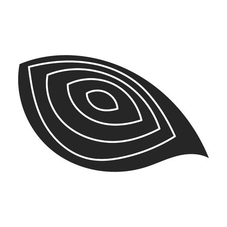 Beet vector icon.Black vector icon isolated on white background beet .のイラスト素材