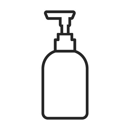 Detergent vector icon.Line vector icon isolated on white background detergent.のイラスト素材