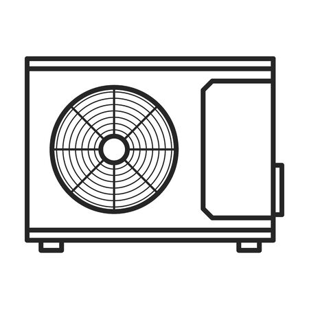Ventilation vector icon.Line vector icon isolated on white background ventilation .のイラスト素材