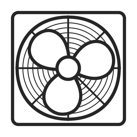 Ventilation vector icon.Line vector icon isolated on white background ventilation .のイラスト素材