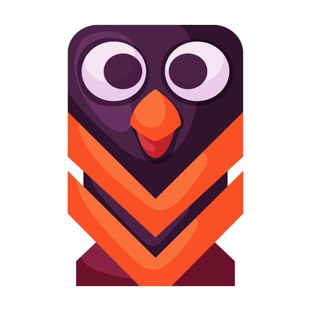 Totem vector icon.Cartoon vector icon isolated on white background totem.のイラスト素材