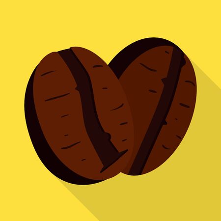 Vector design of coffee and bean symbol. Set of coffee and seed stock symbol for web.のイラスト素材