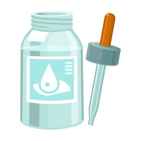Dropper of bottle vector icon.Cartoon vector icon isolated on white background dropper of bottle .のイラスト素材