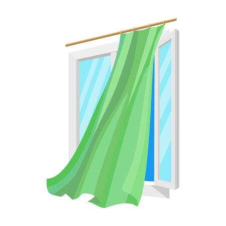 Window vector icon.Cartoon vector icon isolated on white background window.のイラスト素材
