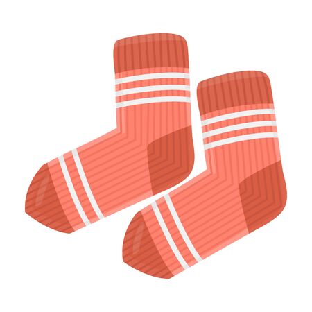 Sock vector icon.Cartoon vector icon isolated on white background sock.のイラスト素材